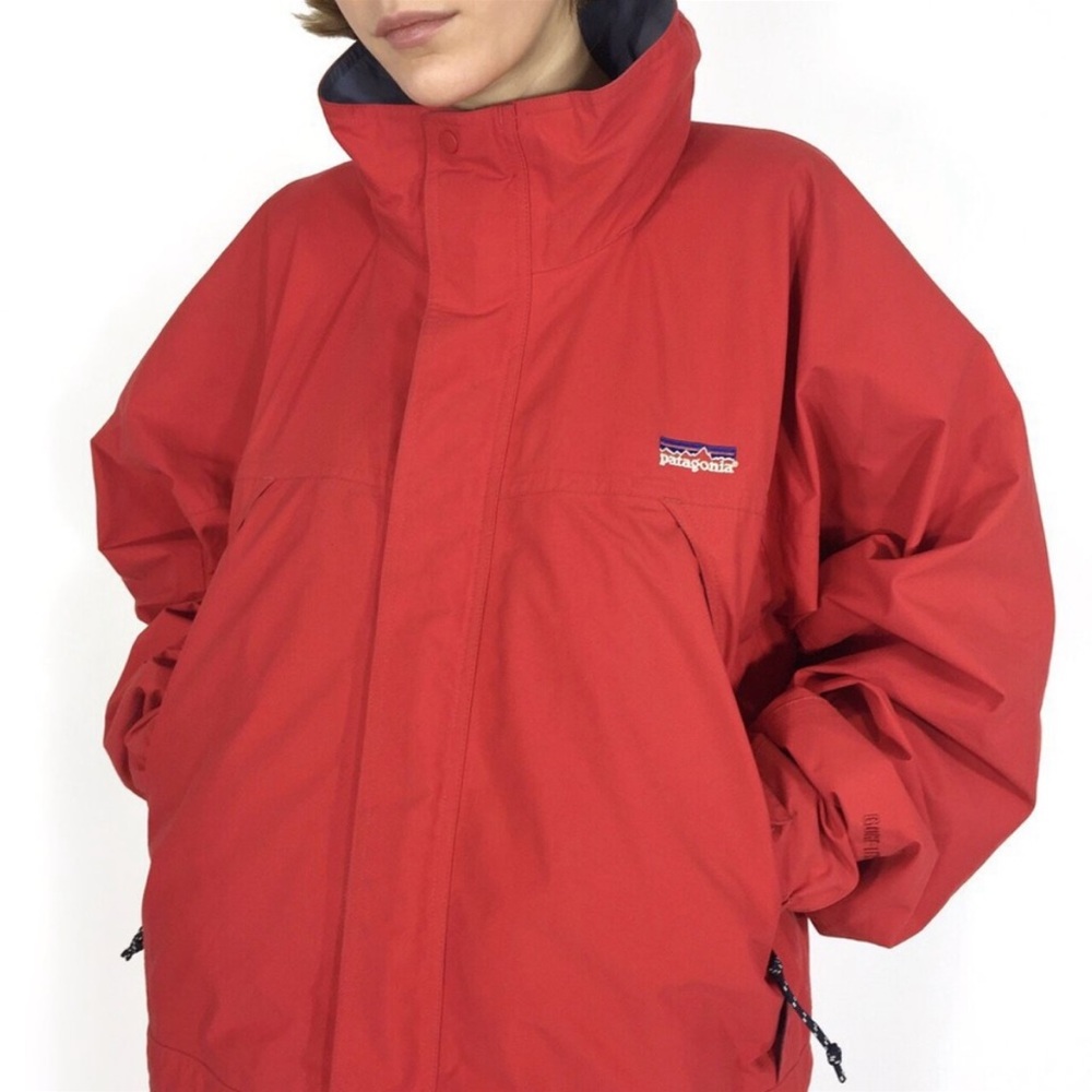 Patagonia Women’s Liquid Sky Jacket Red Gore-Tex size XS Hooded Full Zip